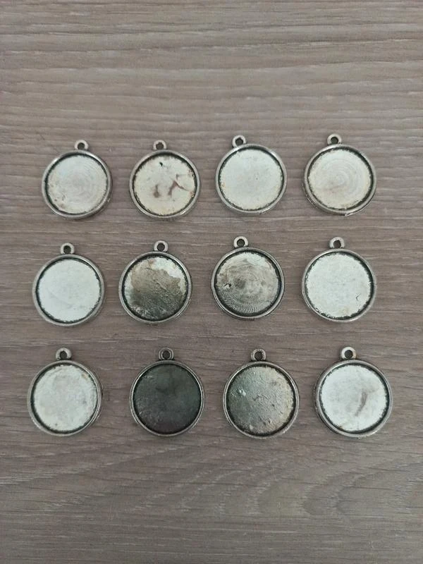 Lot De 12 Supports Cabochon Réversible - 18 mm